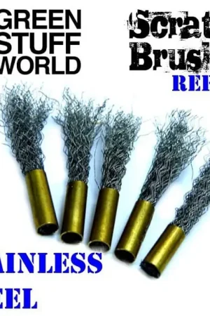 Express Levering Green Stuff World Scratch Brushes Refill - Steel - modelbouw