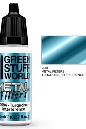 Green Stuff World Metal Filters - Turquoise Interference - modelbouw Snelle Levering