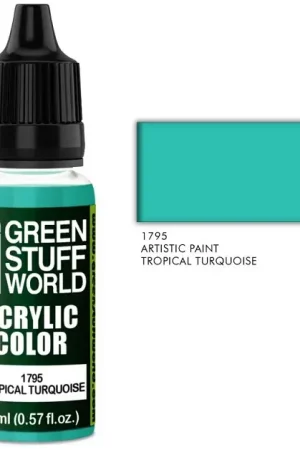 Korting Green Stuff World Artistic Colours - Tropical Turquoise - modelbouw