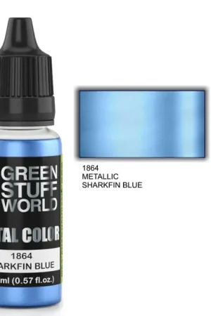 Green Stuff World Metal Color - Sharkfin Blue - modelbouw Goedkoop