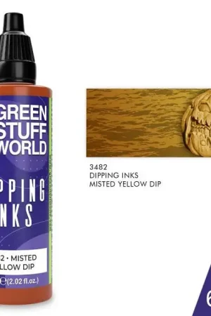Green Stuff World Dipping Inks - Misted Yellow Dip 60Ml - modelbouw Gecertificeerd