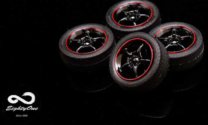 Eightyone 1:24 MUGEN RNR RIMSET - modelbouw Meest Verkocht