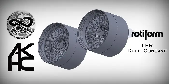 Eightyone 1:24 ROTIFORM LHR DEEP CONCAVE RIMSET - modelbouw Favoriet