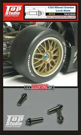Laatste Kans Top studio 1:24 WHEEL CENTER LOCK NUTS - modelbouw