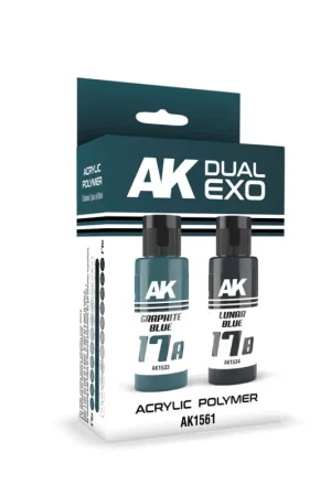 Direct Verzonden Ak Interactive Graphite Blue And Lunar Blue Dual Exo - modelbouw