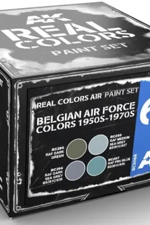 Speciale Aanbieding Ak Interactive Belgian Air Force Colors 1950S-1970S Colors Set - modelbouw