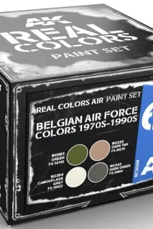 Betaalbaar Ak Interactive Belgian Air Force Colors 1970S-1990S Colors Set - modelbouw