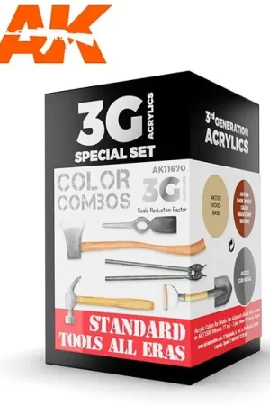Ak Interactive Standard Tools All Eras Combo 3G - modelbouw Snelle Levering