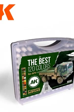 Ak Interactive Briefcase 120 Afv Colors Acrylics 3Rd Generation - modelbouw Weekendaanbieding