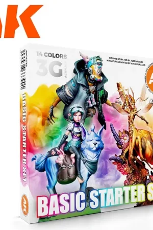 Koopje Ak Interactive Basic Starter Set - 14 Color Selected By Jose Davinci - modelbouw