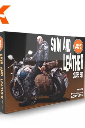 Ak Interactive Skin And Leather Colors Set - modelbouw Snelle Levering
