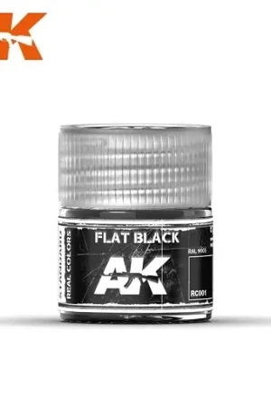 Ak Interactive Flat Black 10Ml - modelbouw Finale Uitverkoop