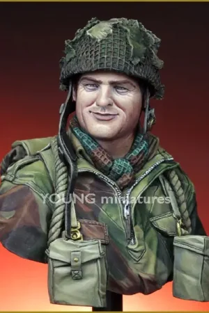 Beperkt Aanbod Young Miniatures 1:10 British Paratrooper Northwest Europe Wwii - modelbouw