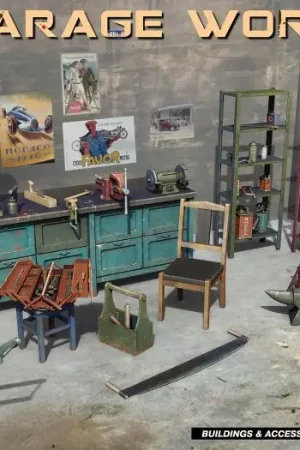 Miniart 1:35 Garage Workshop - modelbouw Snelle Levering