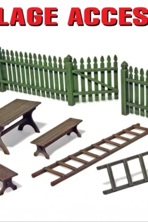 Miniart 1:35 Village Accessoires - modelbouw Snelle Levering