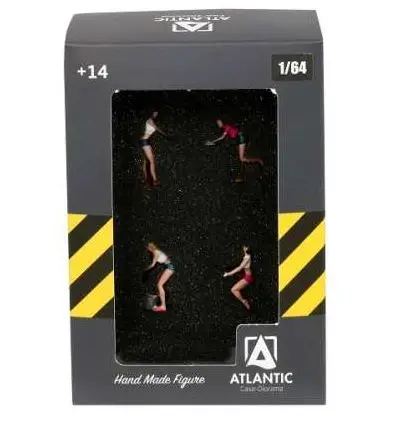 Atlantic 1:64 Box-Set 4 -Car Washer Girls - modelbouw Flitsaanbieding