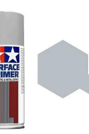 Korting Tamiya Surface Primer L For Plastic & Metal, Gray (180Ml) - modelbouw