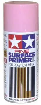 Tamiya Fine Surface Primer L For Plastic & Metal, Pink (180Ml) Bestseller