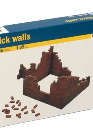 Italeri 1:35 Brick Walls - modelbouw Hoge Kwaliteit