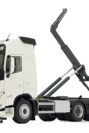 Alleen Vandaag Marge Models 1:32 Volvo Fh5 Truck Met Meiller Haakarm Clear White - modelbouw