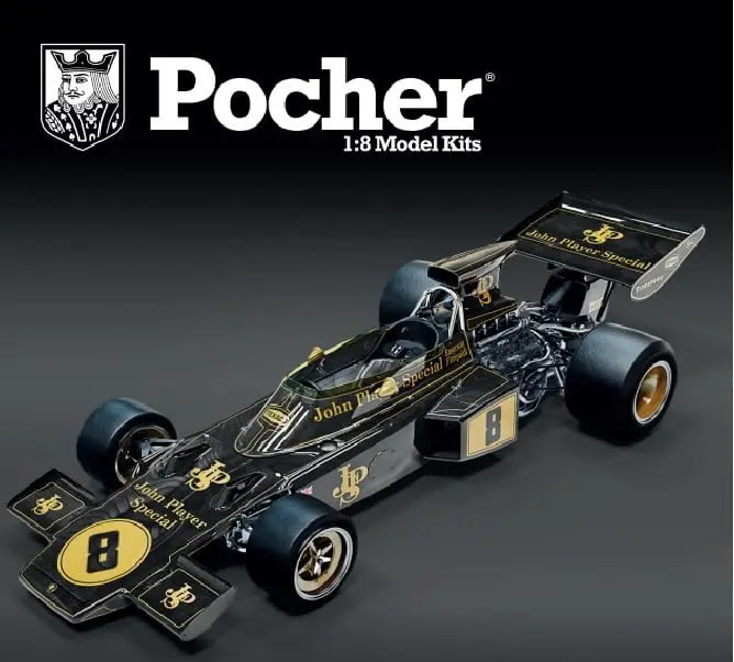 Pocher 1:8 Lotus 72D British Gp 1972 E. Fittipaldi AANBIEDING! Speciale Aanbieding