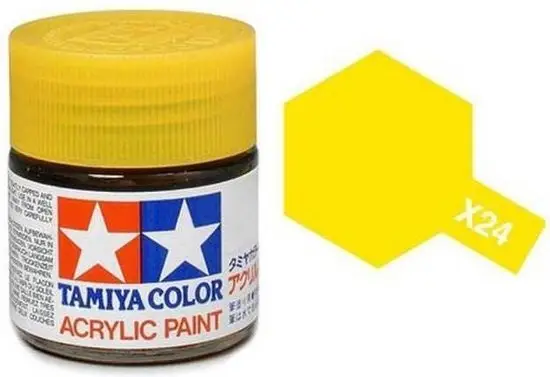 Merkproduct Tamiya X-24 Gloss Clear Yellow (23Ml) - modelbouw