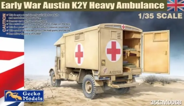 Gecko Models 1:35 Early War British Army 4X2 Heavy Ambulance - modelbouw Laatste Versie