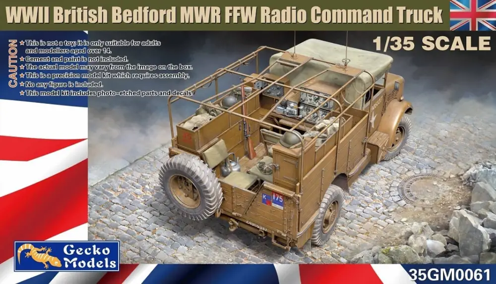 Gecko Models 1:35 Wwii British Bedford Mwr Ffw Radio Command Truck - modelbouw Nieuw