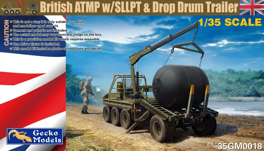 Beperkte Voorraad Gecko Models 1:35 British Atmp W/Sllpt And Drop Drum Trailer - modelbouw
