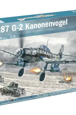 Gratis Retour Italeri 1:72 Ju-87G-2 Kanonenvogel #1466 bouwdoos