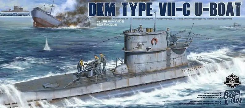 Border Model 1:35 Dkm U Boat Viic - modelbouw Aanbieding
