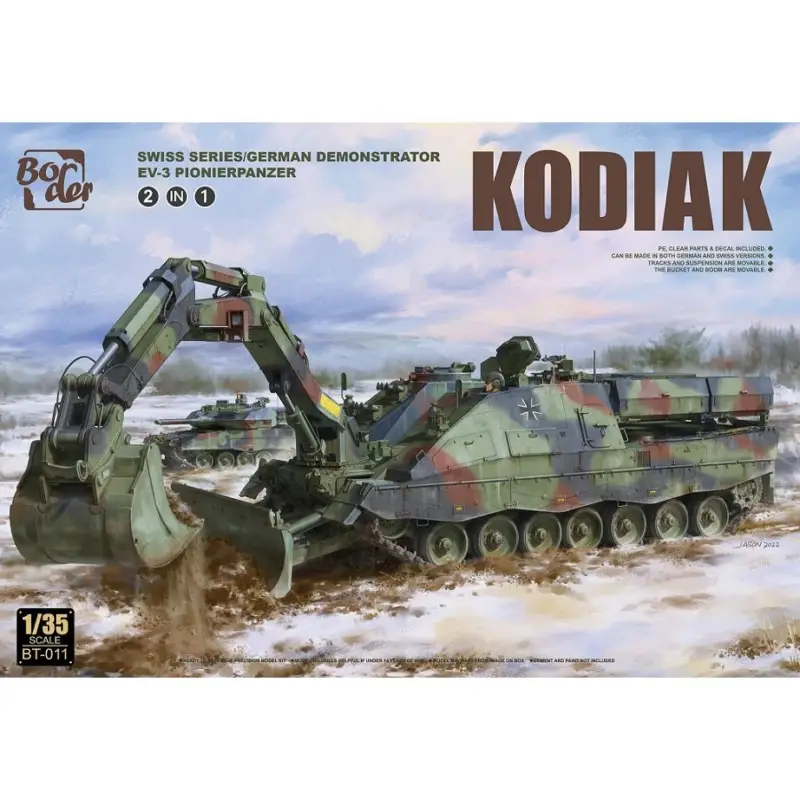 Laatste Kans Border Model 1:35 Swiss / German Demonstrator Ev-3 Pionierpanzer - modelbouw