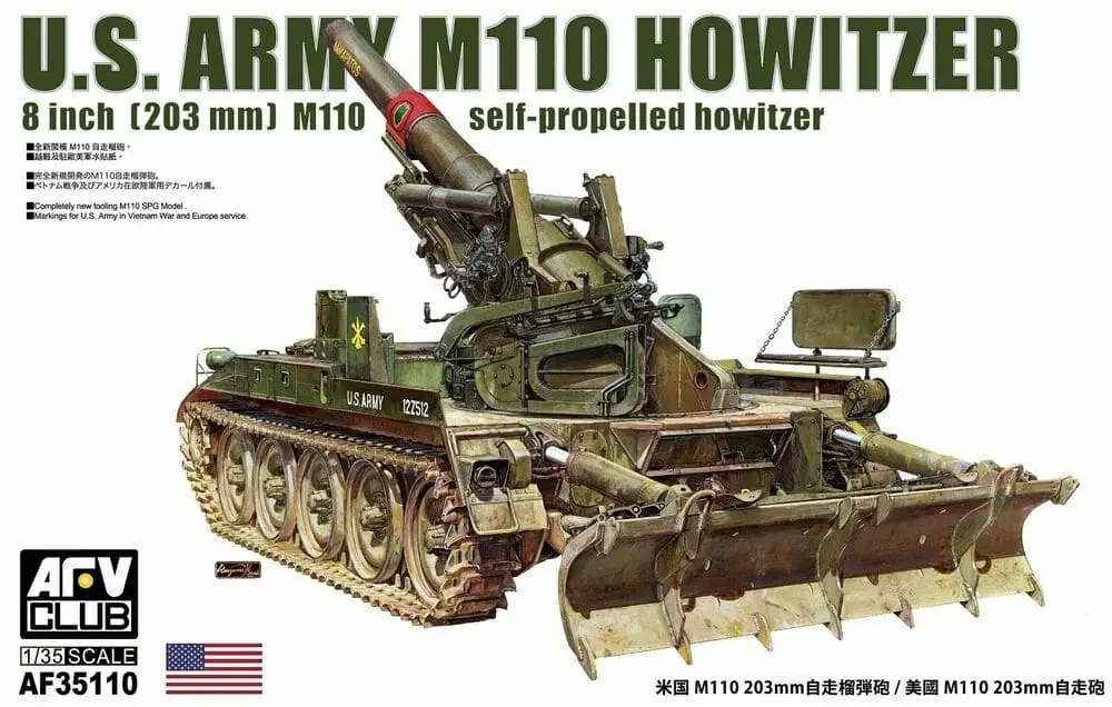 Afv 1:35 Us Army M110 Howitzer bouwdoos Betrouwbaar