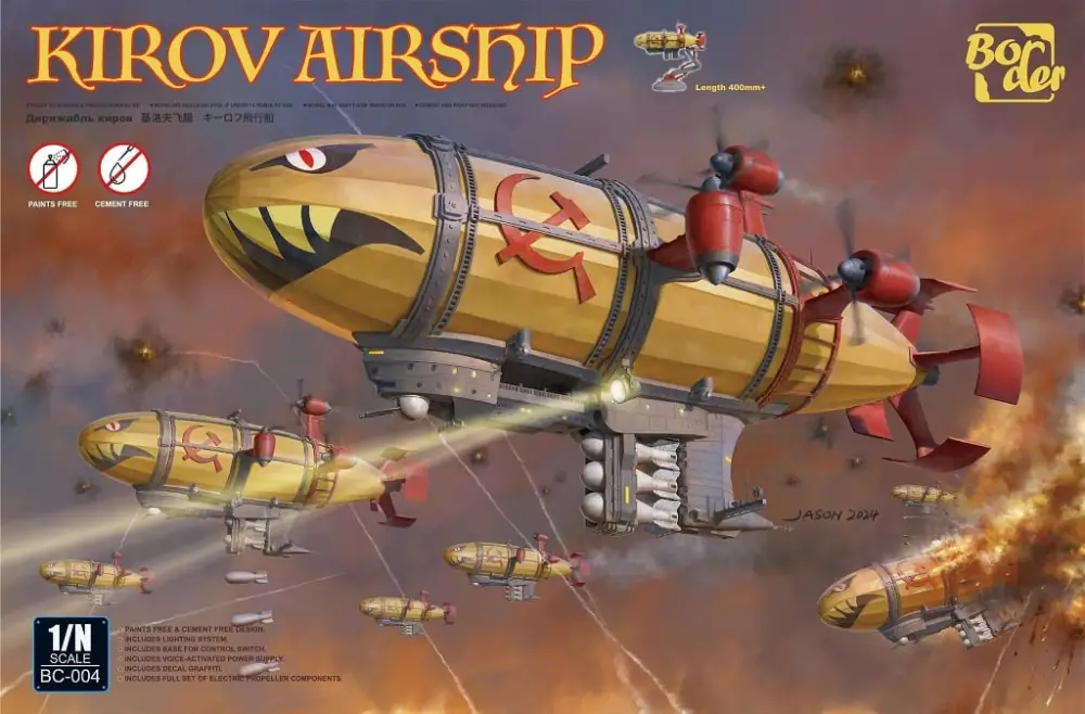 Border Model 1/N Kirov Airship - modelbouw Direct Verzonden