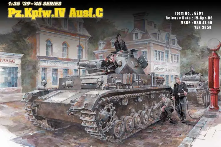Beperkte Voorraad Dragon Models 1:35 Pz.Iv Ausf.C - modelbouw