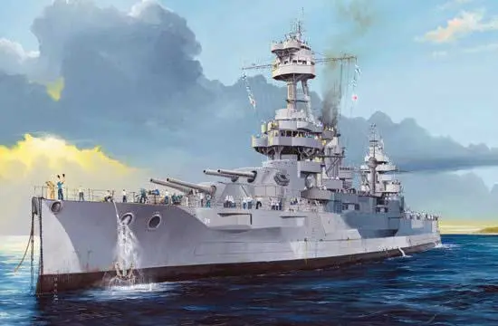 Gecertificeerd Trumpeter 1:350 Uss New York Bb-34 - modelbouw