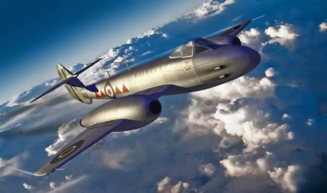 Veilige Betaling Hk Models 1:32 Gloster Meteor Mk.4 #HK01E06 bouwdoos