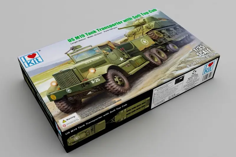 I love kit 1:35 M19 Tank Transporter with Soft Top Cab - modelbouw Populair