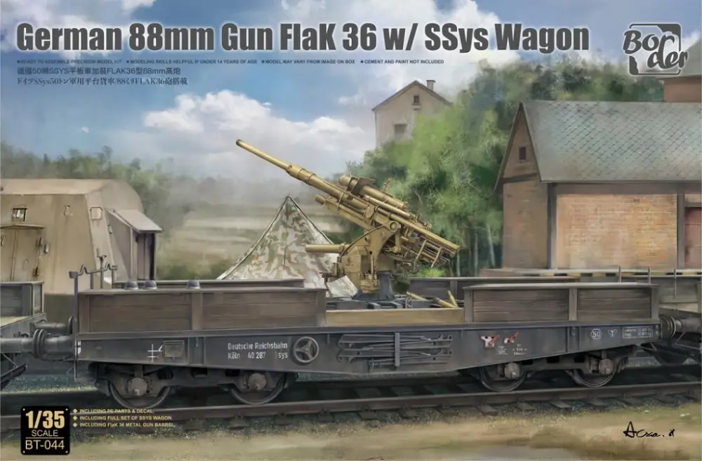 Border Model 1:35 German 88Mm Gun Flak 36 - modelbouw Lage Kosten