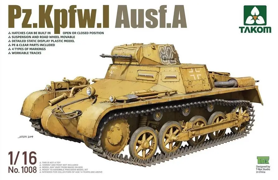 Takom 1:16 Panzer I Ausf A - modelbouw Direct Verzonden