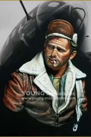 Young Miniatures 1:10 B-17 Bomber Crew - modelbouw Hoge Kwaliteit