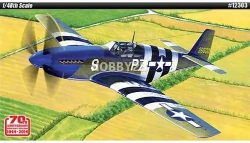 Lage Kosten Academy 1:48 P-51B " Anniv. 70 Normandy Invasion - modelbouw