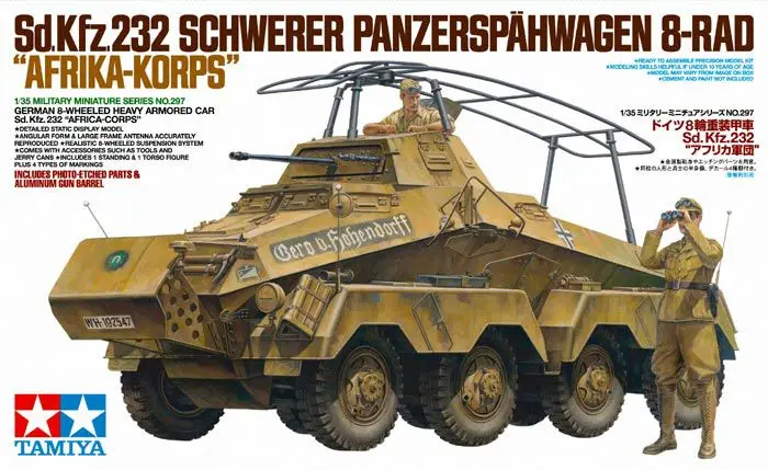 Populair Tamiya 1:35 SD. KFZ. 232 SCHWERER PANZERSPÄHWAGEN #35297