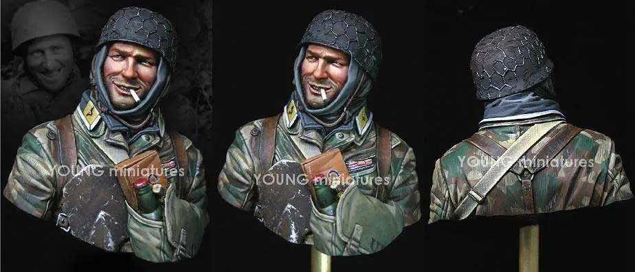 Young Miniatures 1:10 German Fallschirmjager Ardennes 1944 - modelbouw Nu Kopen