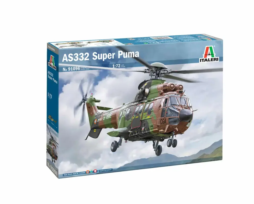 Italeri 1:72 AS332 Super Puma - modelbouw Direct Beschikbaar