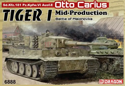 Favoriet Dragon 1:35 Tiger I Mid Production Otto Carius - modelbouw