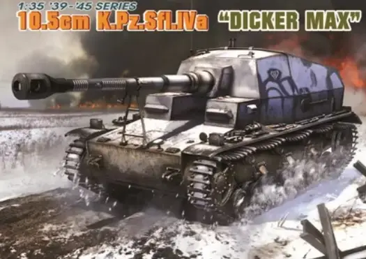 Uitverkoop Dragon Models 1:35 10.5Cm K.Pz.Sfl Iva Dicker Max - modelbouw
