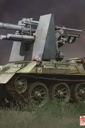 Lage Kosten Dragon Models 1:35 T-34 747 (R) Mit 8.8Cm Flak 36/37 - modelbouw