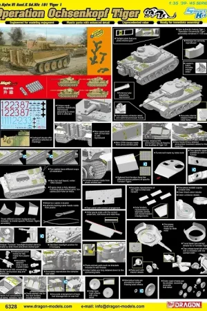 Gereduceerde Prijs Dragon Models 1:35 Pz.Kpfw.Vi Ausf.E Tiger I Operation Ochsenkopf - modelbouw