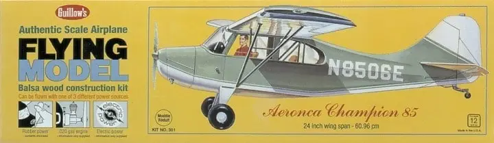 Guillows 1:18 Aeronca - Laser Cut - houten modelbouw vliegtuig Must-Have